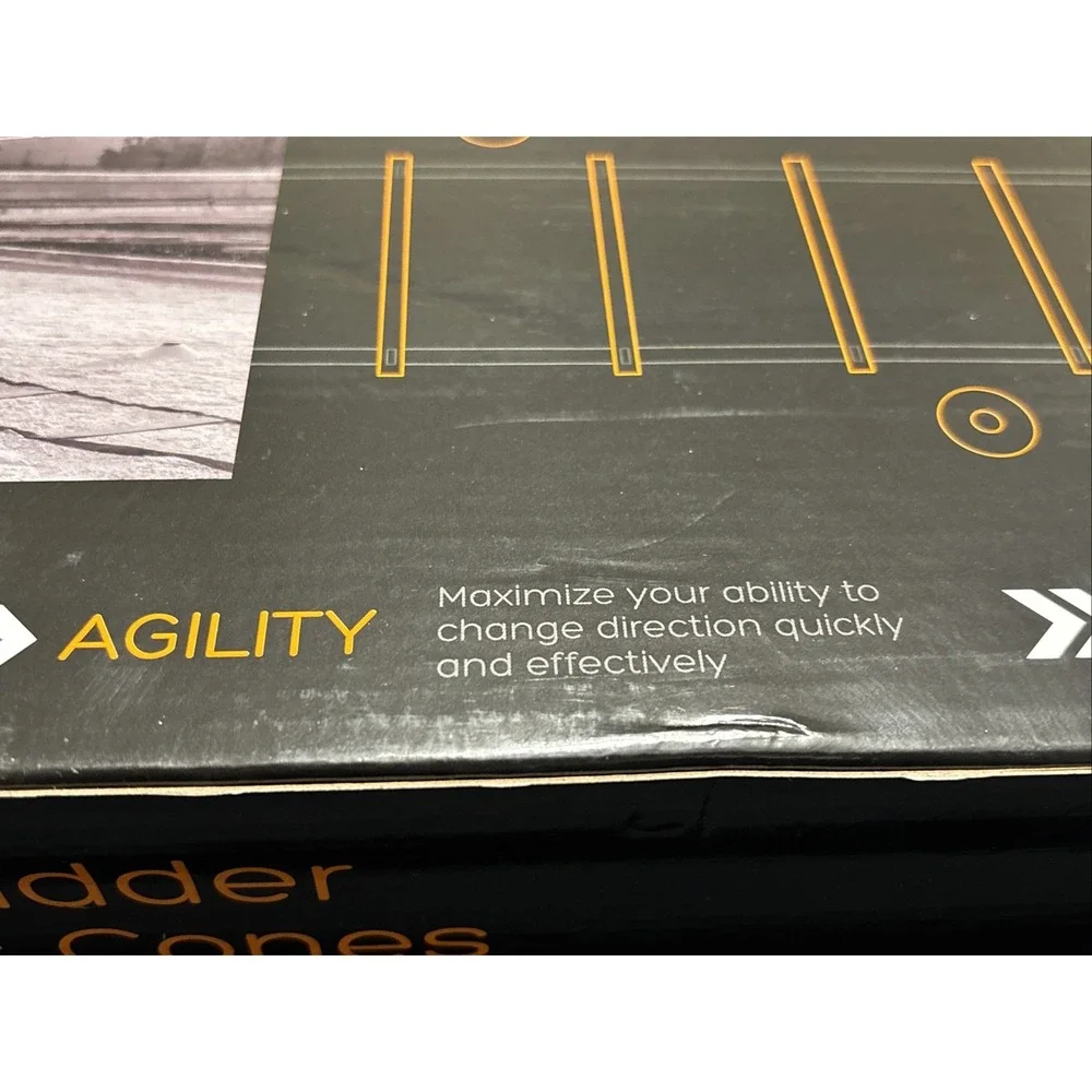 Mantra Sports 20ft Agility Ladder 12 Rung 8 Cones Speed Training Set